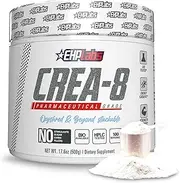 EHPlabs CREA-8 Creatine Monohydrate Powder - Creatine Powder for Building Lean Muscle Mass, Improves Strength & Power, Supports Brain Health - 100 Servings (500g)