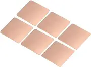 uxcell Heatsink Copper Pad Shim 20mm x 20mm x 0.3mm Thermal Conductive Heat Sink for Electronic Chip Cooling Pack of 6