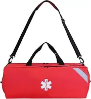 First Responder Trauma Bag First Aid Kit Shoulder Bag for Home Camping Hiking Adventure College Red