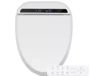 Bidet Toilet Seat, Elongated Toilet Seat Warm Water, Heated Seat Bidet with R...