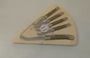 NEW Laguiole Cheese Knife Set Jean Dubost France - Knives & Board - Multi-Colo