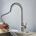 Kitchen Mixer Tap Pull Out 2-Mode Laundry Sink Swivel Bath Spout Faucet Chrome
