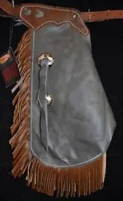 Custom Made Leather Kid's Chinks/5/6/ Quick Ship Made in USA