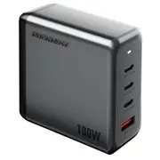 RockRose Infinito G100 100W 4 Ports USB-C Power Wall Charger For Mobile device and Notebook -- 3x USB-C & USB-A Port With 1.5M Extensioin Power cable [RRTC58]