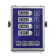 PB Commercial 4 Channel Kitchen Timer Restaurant Timer Loud Alarm Cooking Reminder Stainless Steel