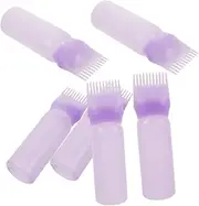 WOONEKY 6pcs Hair Dye Bottle Hair Color Bottle Applicator Hair Oil Container Scalp Applicator Comb Oil Comb Applicator Oil Applicator Bottle Root Applicator Bottle Hair Oil Applicator