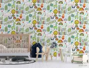 3D Animal Pattern Wallpaper Wall Mural Removable Self-adhesive 115