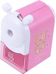 LALAFINA Pencil Sharpener Sharpener Pink Sharpener Hand Crank Stationery