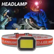 Head Torch LED Camping Headlight COB Headlamp USB Rechargeable Flashlight Lamp