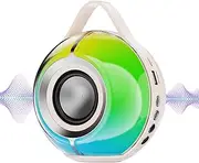 Zhadyu Outdoor Wireless Speakers - Portable Speaker with Lights - Stereo Device with Lights for Offices Car Bathroom Family Garage Home Friends Patio