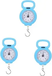 GOOHOCHY 3pcs Travel Weight Scale Compact Hanging Scale for Luggage Weighing Small Hanging Metal Spring Portable Hand for Outdoor Use
