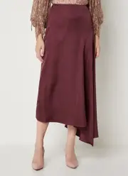 TED BAKER Terra Asymmetric MIDI Skirt RRP £135 Size 2 UK 10