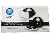 ONN VR Smartphone WV Headset Samsung iphone up to 6in. Virtual Reality White