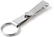 KEY-BAK Key Holder, Belt Clip Key Accessory with Split Ring & Steel Belt Clip, Chrome (0303-131)