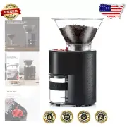 Conical Burr Grinder with Timer - 12 Adjustable Grind Settings in Black