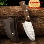 Chef Knife Mini Cleaver Utility Outdoor Cooking BBQ Kitchen Home Tool Sheath