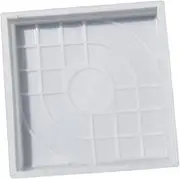 DIY Garden Stepping Stone Mould Reusable Concrete Pavement Mold for Paths Patios and Walkways White Design for Spaces