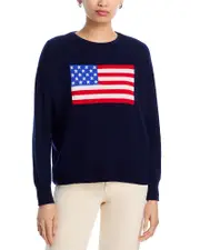 Aqua Flag Cashmere Crewneck Sweater - Exclusive