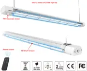 40W Germicidal UV-C 254nm High Bay Tube Light Bulb with Remote & Safety Sensors