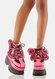 [Club Exx] Transformed By The Beat Butterfly Sneakers