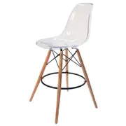 SK Designer Living | Replica Eames DSW Stool | Clear & Natural
