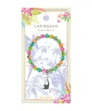 NEW JILZARA Clay Beads CARIBBEAN FISH Charm Petite 6mm Bracelet Multi Color