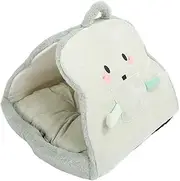 Warming Plush Pet Bed Cat Cave Pet Tent Cave Bed Cozy Cat Sleeping Bag Snooze Mat for Cats and Small Dogs Up to 5kg / 11lb - for Comfort and Relaxation (S)
