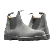 Blundstone 587 Classic Chelsea Boots Rustic Black Pull-On Adult BL587