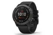 Garmin Fenix 6X Pro Solar Titanium Carbon Gray DLC with Black Band - Carbon Gray DLC