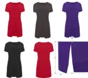 Woman's Spa Salon tunic Uniform Hair & Beauty, Dentist Therapist Work wear 2V