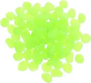 WHAMVOX 200pcs Glow Dark Pebbles Stones for Fish Tank Garden and Decor Non-Electric Sunlight Activated Decorative Rocks for Pathways and
