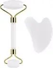 GERDANI Jade Roller for Face and Gua Sha Facial Tools to Reduce Puffiness and