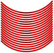 MDF RIM-6M-RD-10 Rim Stripe, Solid Type, Red, 0.2 inch (6 mm) Wide, 10 Inches (MDF)