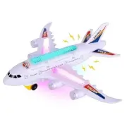 Light-Up Airplane Toy - Kids Airplane Toy with Takeoff Sounds, LED Lights,