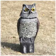 Owl Decoy to Scare Birds Away Scarecrow Fake Owl with Rotating Head, Owl Decoy t