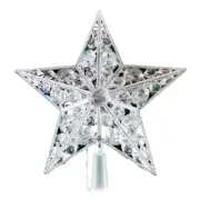Nordic Christmas Tree Star with LED Light Battery Crystal Bead Treetop