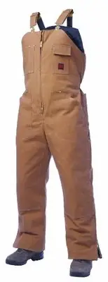 Tough Duck Men's Insulated Overall Bib, Brown