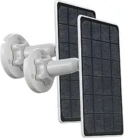 5V-3W Solar Panel for Security Camera with micorUSB/Type-C/DC3513 Connectors, IP65 Waterproof, 3m Charging Cable, Compatible with Reolink argus3/3pro/pt altru/2/2E/eco/pro/pt 2k/pt/go/go Plus (2)