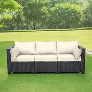 Outdoor Patio Cushion Covers, Stretch Fit Garden Furniture Seat Covers, Polyester Replacement for Patio, Balcony Indoor Chairs