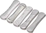 Nagao Tsubamesanjo Chopsticks Rest, Knife Rest, Set of 5, 2.0 inches (5.2 cm), Hammered, Bamboo, Ginkgo, Crystal, Twist, Made in Japan