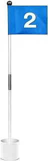 Flag Hole Cup Set | Double Sided Golf Pin Flag for Yard - Yard and Garden Practice Golfer Accessories, Golfer
