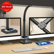 LED Architect Desk Lamp 79cm 48W w/ Wireless Charger USB 5 Modes Flexible Light