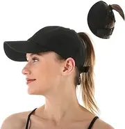 [FASHIXD] Ponytail Baseball Cap for Women Mesh Quick Dry Baseball Hat with Ponytail Hole