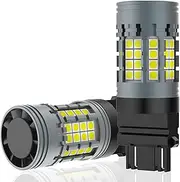 RUNEWAX 3047 3156 3157 LED Backup Reverse Light Bulbs for GMC Sierra 1500 2500 3500 HD 1999-2013, 6500K White CANBUS High Power Brightness Plug and Play, Pack of 2