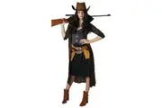 Gunslinger Cowgirl Wrangler Old West Western Book Week Adult Womens Costume