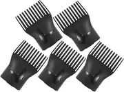 Blow Dryer Combs Nozzle 5pcs Hair Dryer Comb Nozzles Hair Styling Tools Detangler Brush Attachment Heat Resistant