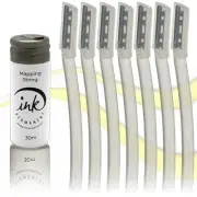 Face Razors for Women with White Brow Mapping String Kit, 7 Eyebrow Razors wi...