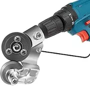 CZS Sheet Metal Cutter Drill Attachment, Electric Drill Shears Attachment Cutter Nibbler, Metal Nibbler Drill Attachment for Cutting Iron, White Sheet, Steel, Copper, Aluminum