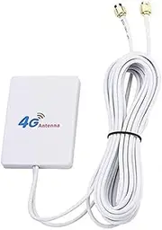 4G Antenna SMA LTE Antenna 28dBi High Gain Long Range Network Antenna with 10ft Extension Cable for 4G WiFi Router Mobile Hotspot Outdoor Signal Booster