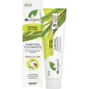 DR ORGANIC Toothpaste (Purifying) Organic Tea Tree 100ml